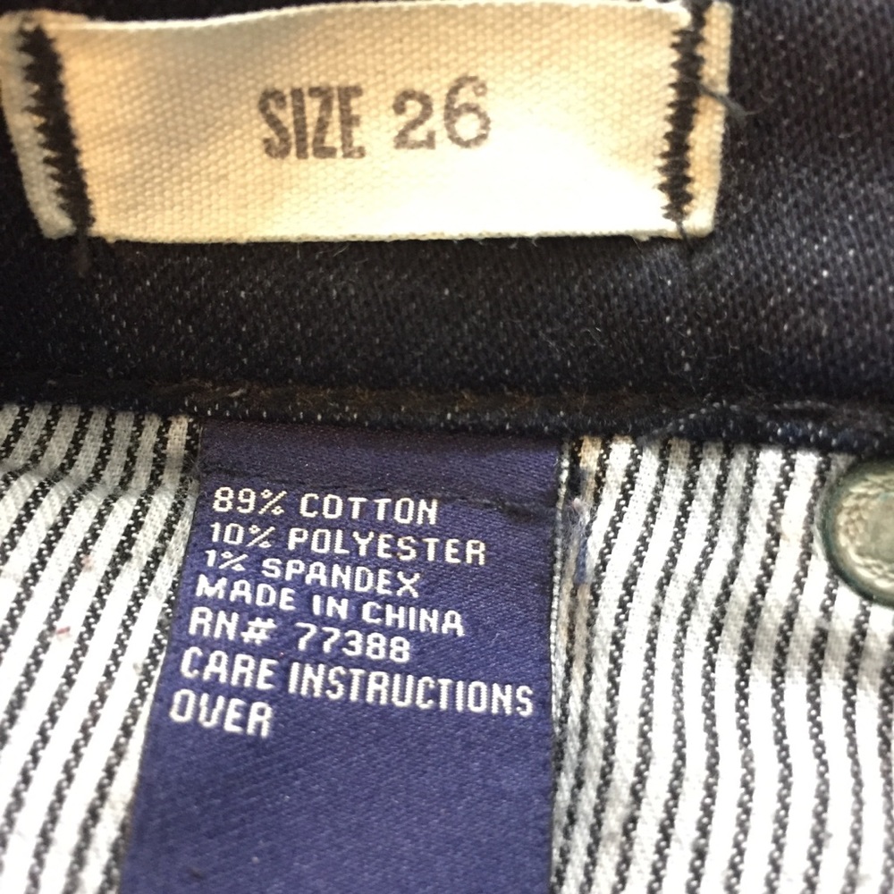 Madewell Skinny Dark Blue Jeans. Size 26 - Picture 6 of 7